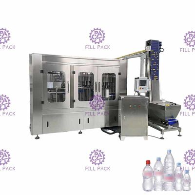 Pure Drinking PET Bottle Water 3 In 1 Monoblock Rinser Filler Capper Equipment / Plant / Machine / System / Line