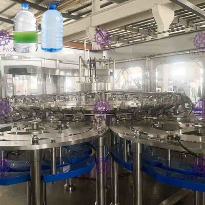 5L Pure Water Bottle Filling Machine 3 In 1 Liquid Filler Equipment