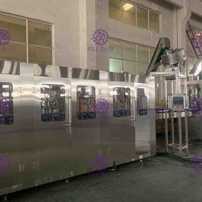 Monoblock 3 In 1 Water Bottle Filler Machine PLC Control And Touch Screen