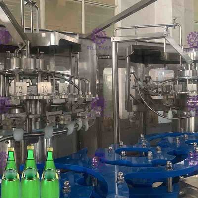40 Heads Bottle Filling Machine For Glass Bottle Negative Pressure