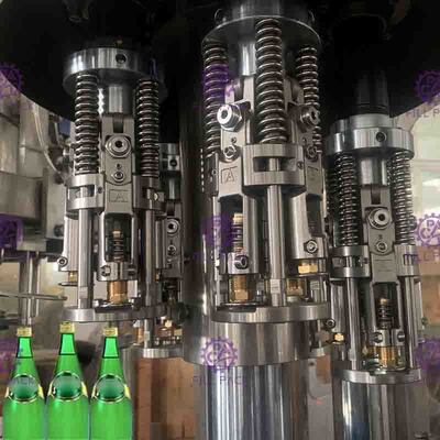 40 Heads Bottle Filling Machine For Glass Bottle Negative Pressure