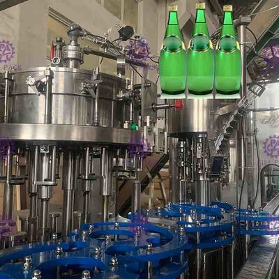 12000BPH Bottle Filling Machine Ring Type Liquid Cylinder PLC Control