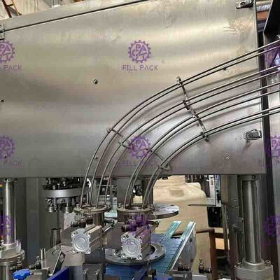 6000CPH 4 Heads Beverage Aluminum Can Sealing Machine Energy Saving