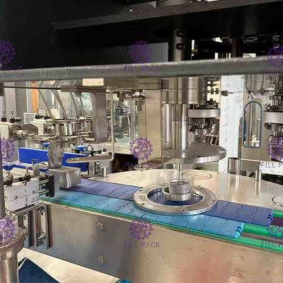 Compact Liquid Packing  10000CPH 6 Heads Automatic Tin Can Seamer