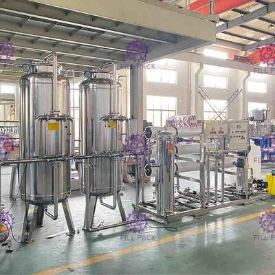 Industrial 20T Single Level Ro Machine With Stainless Steel Water Storage Tanks