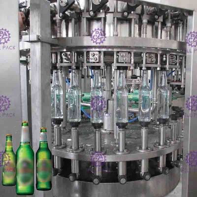 3 In 1 Glass Bottle Beer Washing Filling Capping Production Line With Crown Cap