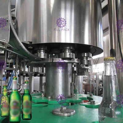 330ml glass Bottle crown caps  Beer Filling Machine with NANQING valves