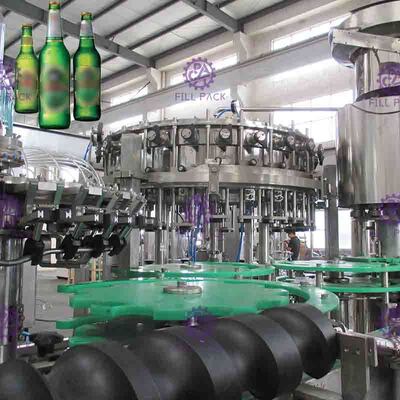 High Speed Beer Filling Machine Glass Bottle Filler Equipment , Balanced Pressure