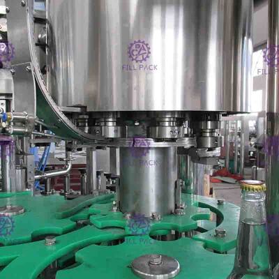 Automatic Glass Bottled Beer Filling Machine , Balanced Pressure Monoblock Filler