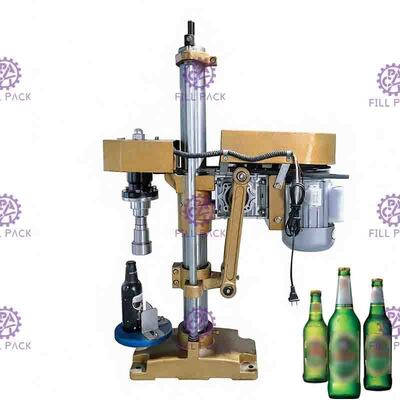 Semi Auto Carbonated Drink Filling Capping Machine Manual Hand Press Beer Glass Bottle