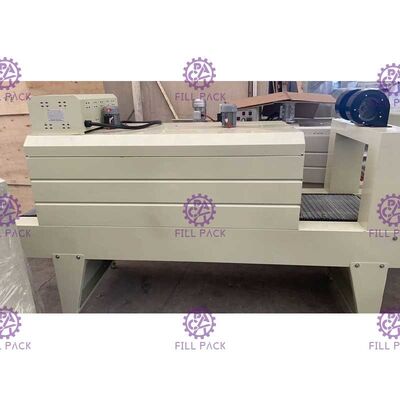 Semi Automatic PE Film Wrapping Cutting Shrink Tunnel Packing Machine