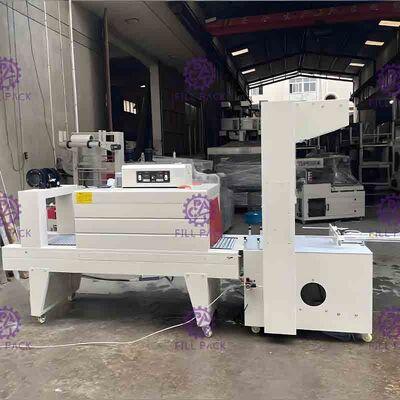 Semi Automatic PE Film Wrapping Cutting Shrink Tunnel Packing Machine