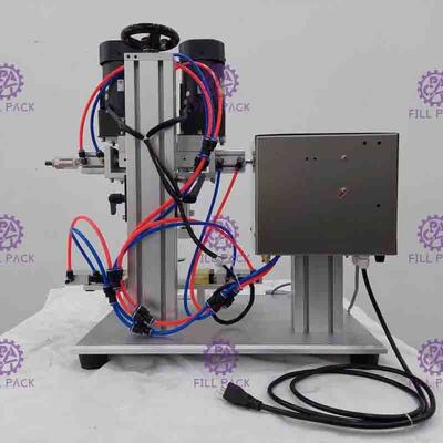 Semi Auto Desktop Pneumatic Screw Capping Machine For Spray Plastic Bottle
