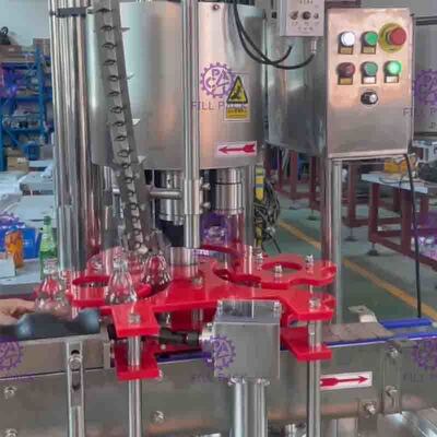 3000BPH Carbonated Beverage Filling Machine / Soft Drink Glass Bottle Pulling Ring Cap