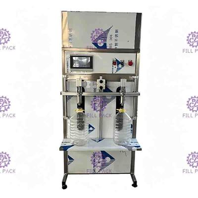 Semi Automatic Juice Filling Machine Linear Liquid Plastic Bottles Mineral Water