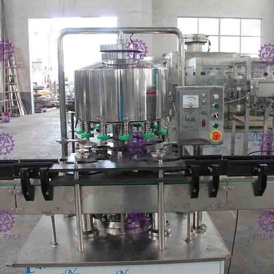 12 Heads Linear Rotary Can Filling Machine by buttons control