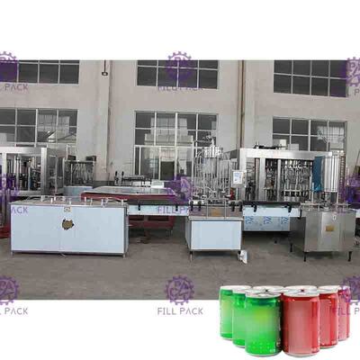 SUS304 Juice Milk / Can Filling Line With Negative Pressure