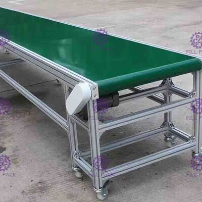 SUS201 Linear PVC Bottle Conveyor Belt Low Friction With Speed Motor