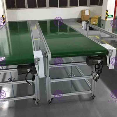 SUS201 Linear PVC Bottle Conveyor Belt Low Friction With Speed Motor