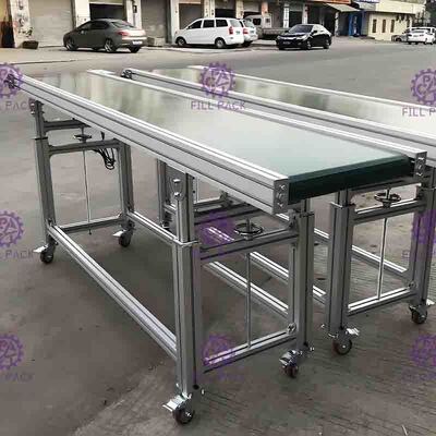 SUS201 Linear PVC Bottle Conveyor Belt Low Friction With Speed Motor
