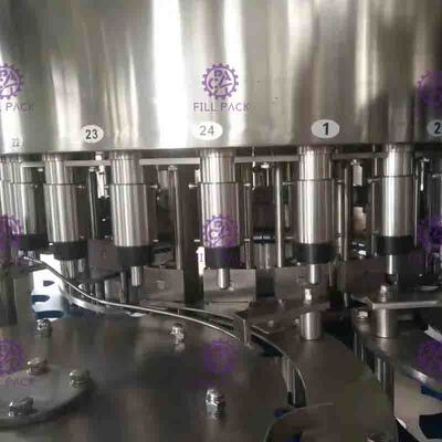 Pneumatic Capping Type Bottled Water Filling Machine With Adhesive Labeling Machine