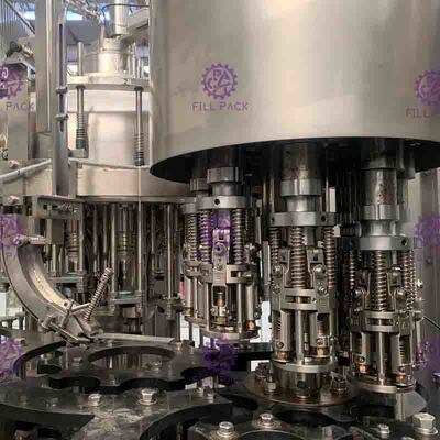 Coffee / Tea / Pulp Juice Bottle Filler Machine Silver Gray With Recycling System