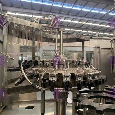 Coffee / Tea / Pulp Juice Bottle Filler Machine Silver Gray With Recycling System