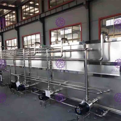 Hot Filling Drink Bottle Packing Machine Juice Cooling Sterilizer System Beverage Industry