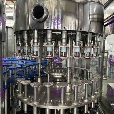 Glass Bottle Filling Machine PLC Control Vinegar Production Line 40 Head