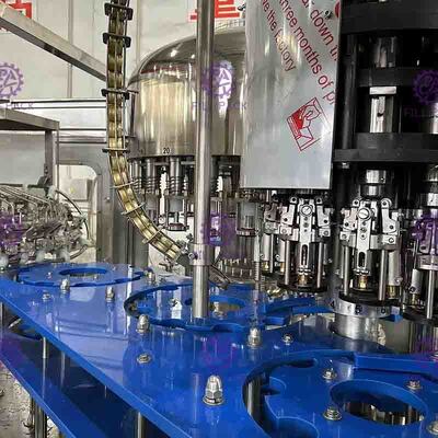 Glass Bottle Filling Machine PLC Control Vinegar Production Line 40 Head