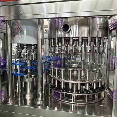 Glass Bottle Filling Machine PLC Control Vinegar Production Line 40 Head