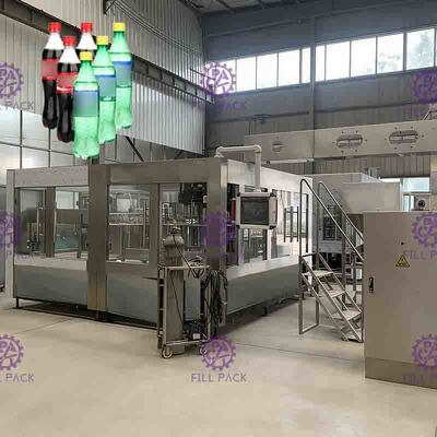 15Kw Auto Soft Drink Bottling Equipment 3-in-1 Washing Filling Capping Machine