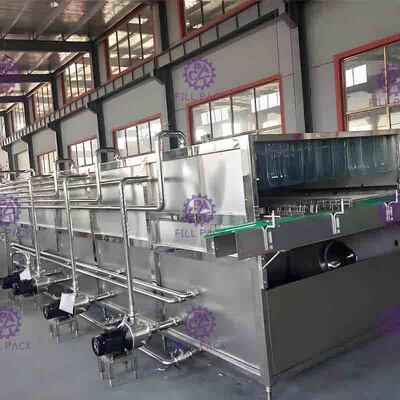Hot Filling Line Bottle Packing Machine Sterilizer Steam Heating Insulation Layer