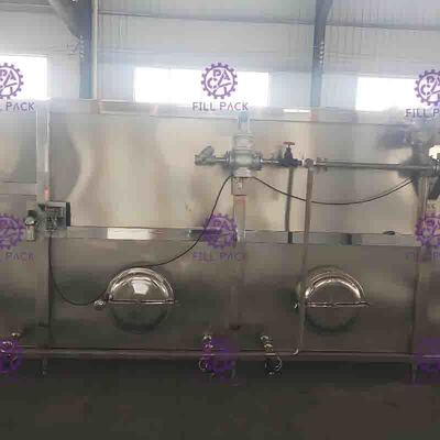 Electric Sterilizer Bottle Packing Machine System , Engineering Plastic Belt Recycling Tank System