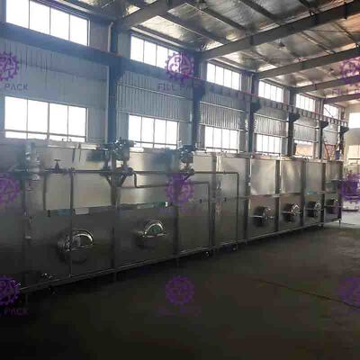 Electric Sterilizer Bottle Packing Machine System , Engineering Plastic Belt Recycling Tank System