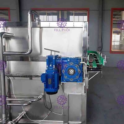 Electric Sterilizer Bottle Packing Machine System , Engineering Plastic Belt Recycling Tank System