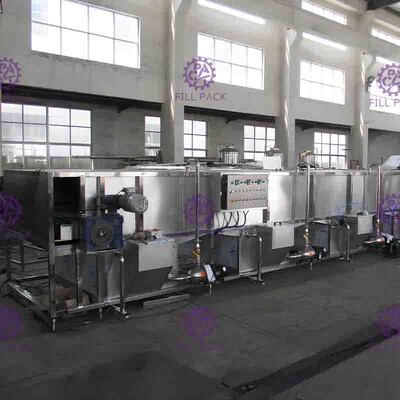 Can / Bottled Juice Cooling Sterilizer Bottle Packing Machine For Beverage Making Machine
