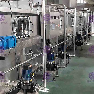 Glass Bottled Juice Cooling Machine 36℃ - 85℃ For Hot Filling Machine