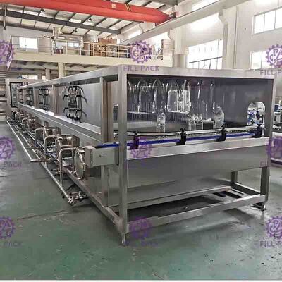 Glass Bottled Juice Cooling Machine 36℃ - 85℃ For Hot Filling Machine