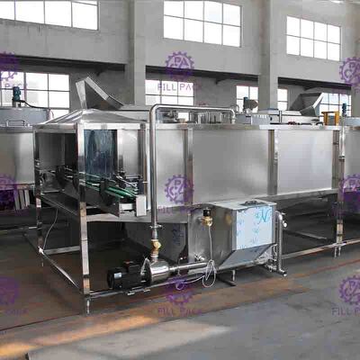 Pure Water Spray Bottle Packing Machine Sterilizer Ice Tea Cooling Machine