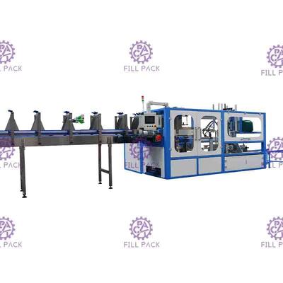 Double row automatic Bottle Packaging Machine for film wrapping shrink