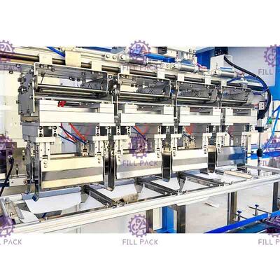 Hot Glue  Bottle Case Packer Machine automatic continuous feeding