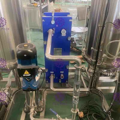 3000L Three Tanks Coke Cola Carbonated Drink Mixer for soft drink processing line