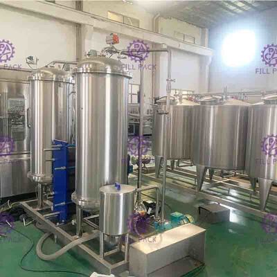 3000L Three Tanks Coke Cola Carbonated Drink Mixer for soft drink processing line