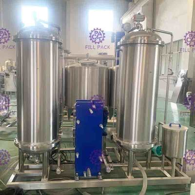 3000L Three Tanks Coke Cola Carbonated Drink Mixer for soft drink processing line