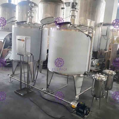 Double Wall Electric Heating Sugar Melting Pot / Tank For Soft Drink Production Line