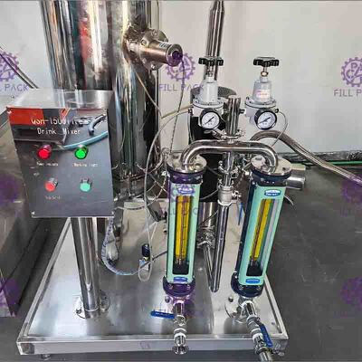 CO2 / Syrup Soft Drink Processing Line For Carbonated Drink Filling System