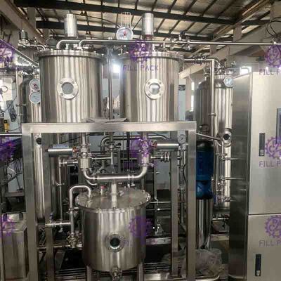 Automatic Soft Drink Processing Line High Power Soda Water CO2 Mixer 6000L/H