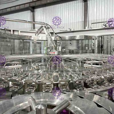 PET Plastic Glass 3 In 1 Monobloc Soft Drink Processing Line Emergency stop function