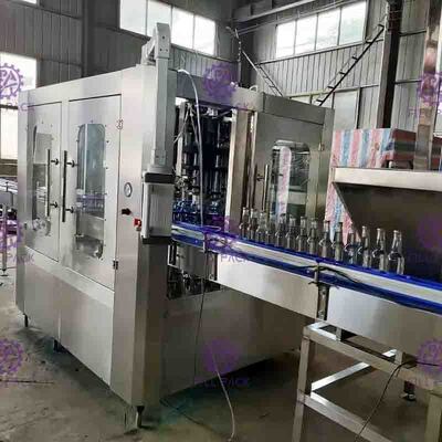 Carbonated Drink Beverage PET Plastic Glass 3 In 1 Monobloc Bottle Filling Machine / Equipment / Line / Plant / System